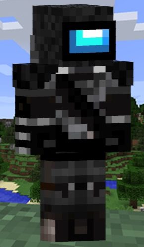 tripulante negro en minecraft