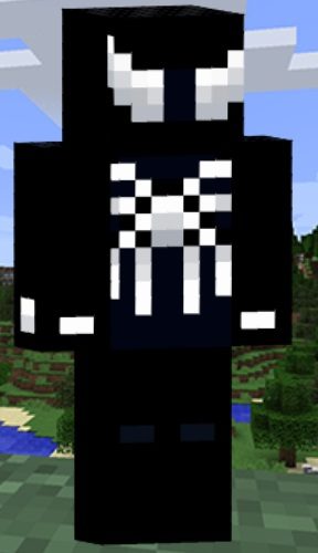 skin de hombre araña negro