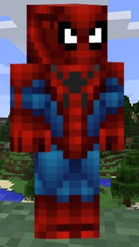 aspecto de spiderman para minecraft