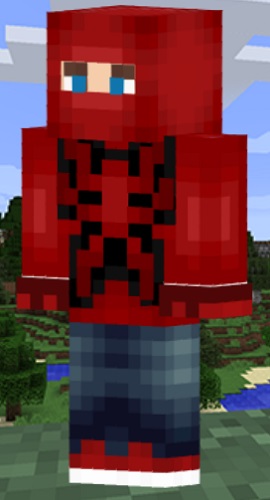 skin del hombre araña para minecraft