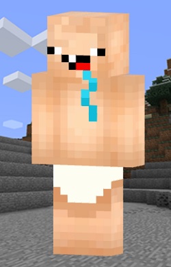 aspectos de minecraft de noob bebe