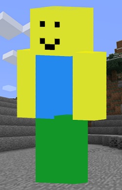 aspecto de roblox noob minecraft