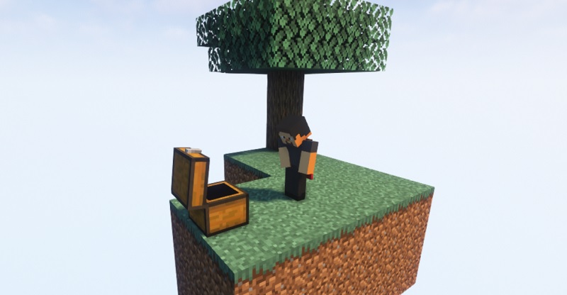 mapa de skyblock minecraft