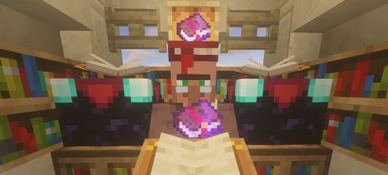 aldeano librero en minecraft