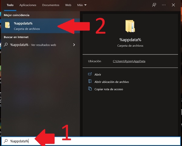 procurar pasta do minecraft