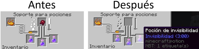 pocion de invisibilidad minecraft
