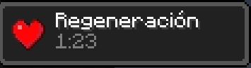 efecto de regeneración minecraft
