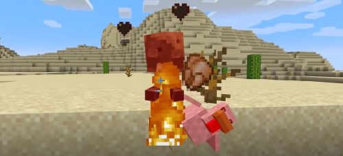 encantamiento de fuego en minecraft
