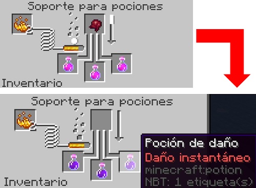 como se hace la pocion de daño instantaneo