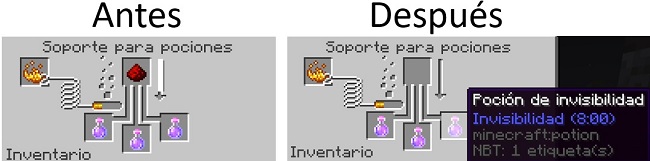 como craftear pocion de invisibilidad duradera en minecraft