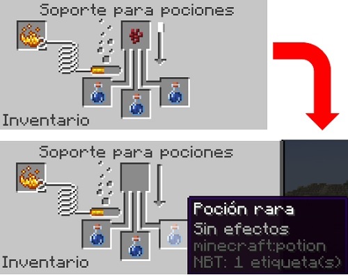 poción rara minecraft