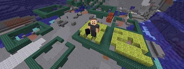 Salas de esponjas en minecraft