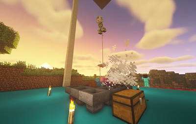 tolvas en granja de mobs minecraft
