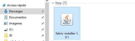 como instalar fabric mod